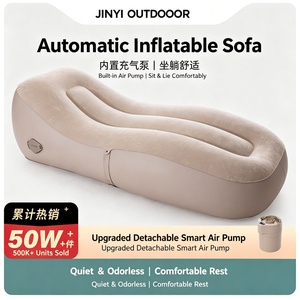 Colchón Inflable Plegable Moderno para Camping, con Cubierta Suave Aterciopelada, Respaldo Ajustable, para Uso en Exteriores y Parques - Product Image 4