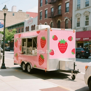 Remolque de Comida Móvil de Acero, Aprobado para Venta Ambulante, Estilo Americano, Venta Caliente 2025 - Product Image 1