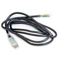 Kabel USB FTDI TTL-232Rg-Vsw3V3-We dengan LED Elektronik Terintegrasi 3.3V-50mA, Kabel USB ke UART Mendukung Sinyal Level Berbasis 6ft