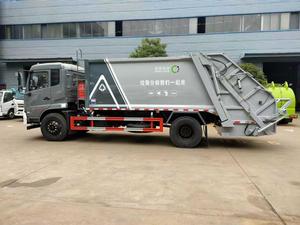 รถบรรทุกอัดขยะคุณภาพสูง Dongfeng 15 ลูกบาศก์เมตร ทนทาน รถบรรทุกอัดขยะแบบเท - Product Image 3