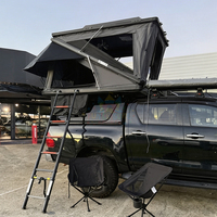 Soporte para Toldo de Techo, Carpa de Techo para 4 Personas, Carpa de Techo de Apertura Lateral para 1-2 Personas con Conector Anderson para Camping