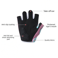 Gants de cyclisme ARTIVA personnalisés avec logo, en fibre de nylon, demi-doigts, antidérapants, respirants et rembourrés pour la pratique du VTT et les sports de plein air