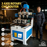 Máquina de Fresado CNC Pequeña para Aficionados / Router CNC para Madera, Acrílico, Piedra, Metal y Aluminio