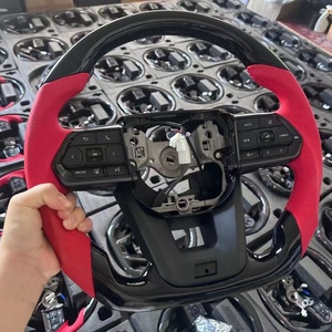 Volant de direction noir à boutons, style <span class=keywords><strong>GR</strong></span>, en fibre de carbone, pour LAND CRUISER LC79 LC76 LC70, 2008-2021 - Product Image 6