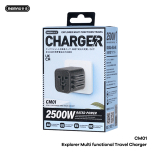 Travel Charger 4-in-1 <b>Adapter</b> (<b>US</b>/EU/UK/AU) 2500W AC Compact Design 200+ Countries Compatible <b>Adapters</b> CM01 <b>Adapter</b> 4-in- - Product Image 4