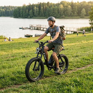 Bicicleta Eléctrica con Llantas Anchas para Adultos, Bicicleta Eléctrica Todoterreno de Largo Alcance para Paseos por Playa, Nieve y Montaña - Product Image 1