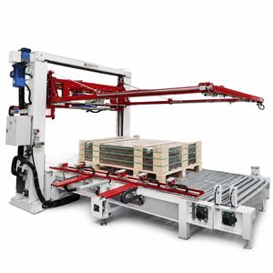 Photovoltaic Glass Strapping <b>Machine</b> Gantry Auto <b>Binding</b> Equipment With Roller Conveyor For Palletized PV Glass Pack - Product Image 2