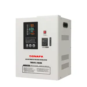 Black and White Color 20KW DVR45-20KVA Relay Type Single Automatic Voltage Stabilizer Voltage Regulator