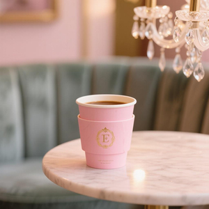 Customized 90 Caliber Double Wall Food Grade Kraft <strong>Paper</strong> <strong>Cups</strong> 8-12oz <strong>Pink</strong> with Printed Logo &amp; Eco-Friendly Hot Stamping Lids - Product Image 6