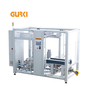 Auto glue tray forming  bottom sealing machine carton box erector machine