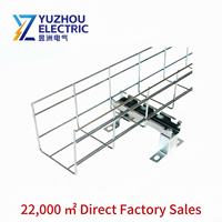 Plateau porte-câbles en treillis métallique galvanisé à chaud, support de câbles anti-rouille, pour pose de câbles industriels extérieurs Yuzhou Electric WM-HDG