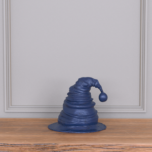 卸売りカスタムポリレジンかわいいハロウィーンの休日の装飾ブルー樹脂邪悪な魔女帽子香コーンバーナーベース付き - Product Image 4