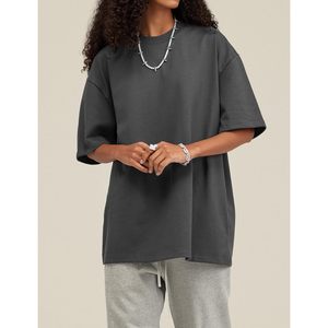 2025 hommes T-Shirts surdimensionné coton à manches courtes t-shirts poids lourd basique plaine unisexe Design grande taille T-Shirt hommes - Product Image 4