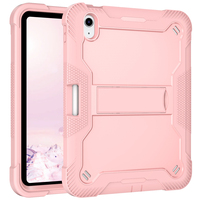 Étui de tablette en silicone PC résistant aux chocs, pour étudiants, affaires, voyages, avec béquille et support pour stylet pour iPad Air 4 Air 5 Pro 11