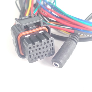 IAFT16949 <span class=keywords><strong>connecteur</strong></span> ECU 26 broches TE de voiture personnalisé 1473416-1 connexion au faisceau de câbles d'assemblage de câbles de sortie auxiliaire Audio Radio automatique - Product Image 3