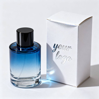 Ensemble flacon et boîte de parfum personnalisés 50ml 100ml pulvérisateur en verre vide avec boîtes d'emballage de luxe