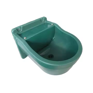 Terrui Grand bol en plastique vert en D avec double écrou de valve en cuivre Bol à boire pour vache en plastique - Product Image 2