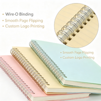 Carnet à spirale imprimé avec logo personnalisé, bloc-notes promotionnel, impression numérique, reliure cousue, couverture en PU, cahier d'exercices, école, bureau