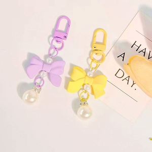 Creative Bow Colorful Keychain Mobile Phone Accessories Bag Pendant Personal Decoration - Product Image 4