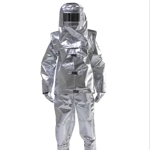 Hot Sale Customized Thermal Radiation Protection Uniform Aluminum Foil Insulation Suit Anti Heat Radiation Suit