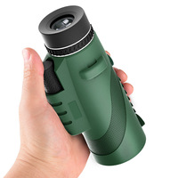 Telescopio Monocular Profesional 80x100 con Adaptador para Teléfono Inteligente para Observación de Aves, Caza y Aventuras al Aire Libre