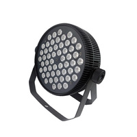 Lámpara LED RGB 3 en 1 de 54*3w, Silenciosa, Tipo PA, Carcasa de Aluminio, Luz Plana, Refrigeración por Ventilador, Control DMX512 para DJ, Discoteca, Club