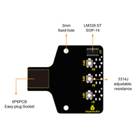 Módulo Sensor de Seguimiento de Línea de 3 Vías Programable KEYBOT Easy Plug TCRT5000 de Keyestudio
