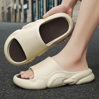 Sandales de sport d'été tendance à semelle souple en EVA, ouvertes, pour l'extérieur, style plage, à talon épais et confortable, pour couples
