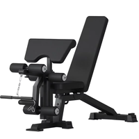 Banco de Pesas Multifuncional de Metal para Ejercicios de Abdominales y Curl, Equipo de Ejercicio para Hombres, Banco Plegable para Press de Banca, Máquina de Fitness para el Hogar