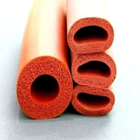Xinhong XHMC - Bande d'étanchéité en mousse de silicone à cellules fermées pour tuyaux, isolation en caoutchouc éponge haute température pour CVC