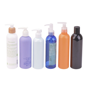 Eco Friendly Empty PE Plastic Cylinder Shampoo And Conditioner Bottles Sugarcane Cosmetic Packaging