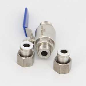 Vanne à boisseau sphérique à filetage externe en acier inoxydable 304, modèle Q21F-16P, pour instruments à haute température et pression, à brancher manuellement - Product Image 5