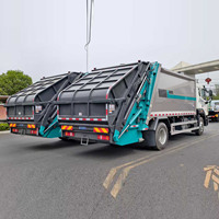 Camion compacteur de déchets HOWO 18CBM à châssis lourd, chargement arrière, hermétique, pour collecte et transfert de déchets, prix usine