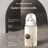 Chauffe-biberon portable à piles rechargeables pour bébé, couverture isolante pour biberon, vente en gros transfrontalière, approvisionnement direct usine