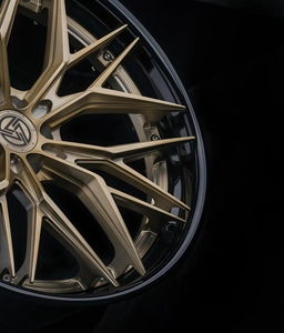 Jantes forgées XINLAI sur mesure en satin bronze, à rayons fendus, concaves profondes, en 2 pièces, de 19 à 22 pouces pour BMW M2 M3 M4 et Mercedes-Benz AMG GT - Product Image 3