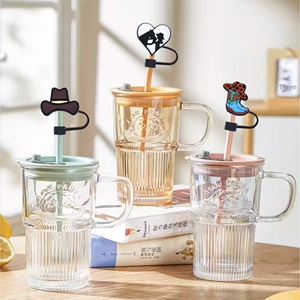 ขายส่งจากโรงงาน ที่ครอบหลอดพลาสติกขนาด 10 มม. ปรับแต่งได้ ใช้ซ้ำได้ ตกแต่งแก้วน้ำ อุปกรณ์เสริมสำหรับบาร์ - Product Image 2