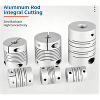 Accouplement rigide en alliage d'aluminium pour disques et arbres parallèles ; Connecteur rainuré pour bobinage de servomoteur avec diamètre de trou de 10 mm