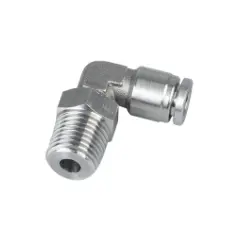 SS304 SS316 Air Pipe Fitting Pneumatic Stainless Steel Push In Fittings For Food Grade Service Industry