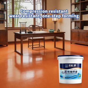 Duoshan Vibrant Orange Red Waterborne Epoxy Floor Coating High Gloss Wear-resistant Water-based <b>Paint</b> Multi-Method Application - Product Image 2