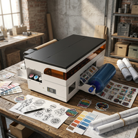 Imprimante et laminateur UV DTF A3 30 cm certifiée Allprint pour la fabrication d'étiquettes et d'autocollants en cristal OEM