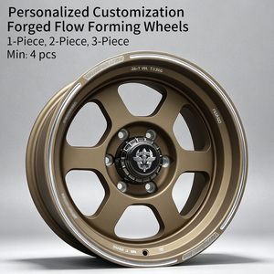 Jantes FLowtone de haute qualité pour tout-terrain, 17 pouces, 6x139.7, noires, à cinq branches, pour véhicules Mustang, Wrangler, Jeep - Product Image 2