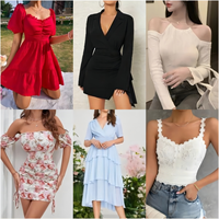 2024 liquidation vêtements pour femmes robes décontractées en gros T-shirts emballage mixte livraison aléatoire Stock vêtements