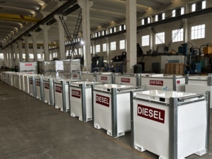 Estação de Abastecimento Móvel de 1000L com Tanque de Combustível e Dispensador Automático de Medição, Equipamento de Armazenamento de <span class=keywords><strong>Diesel</strong></span>, Venda Quente na Austrália - Product Image 2
