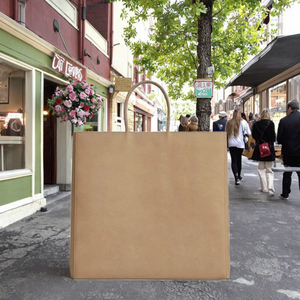 Bolsa de Regalo de Papel Kraft Colorida con Asa Retorcida y Logotipo Personalizado para Dulces, Velas, Manualidades, Promociones y Compras - Product Image 4