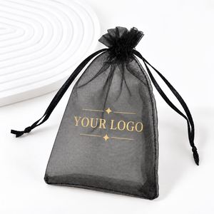 Wholesale Organza Drawstring <b>Gift</b> <b>Bags</b> Custom Logo Sheer Pouches for Jewelry Candy <b>Wedding</b> Party Favors - Product Image 5