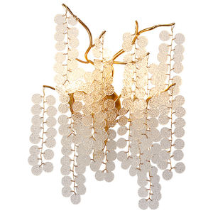 Lampes murales en cristal avec arbres d'orme, lampes pour murs de salon, à paillettes, décoration, arrière-plan de la chambre à coucher, luminaires avec pièces de monnaie - Product Image 3