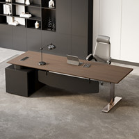 Scrivania Direzionale Intelligente con Sollevamento Elettrico, Design Moderno e Semplice, Tavolo da Ufficio a L per Manager
