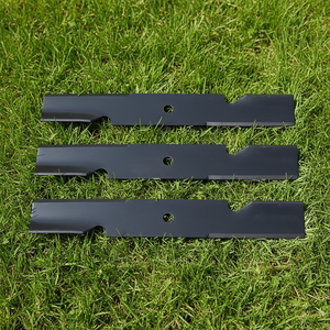 Paquete de 3 Cuchillas para Cortacésped Hi-Lift de 16.5 Pulgadas, Compatibles con Plataforma de Corte de 48 Pulgadas, Reemplaza 601123 601123X 795757, Juego de Cuchillas con Orificio Central Redondo de 5/8 Pulgadas - Product Image 1