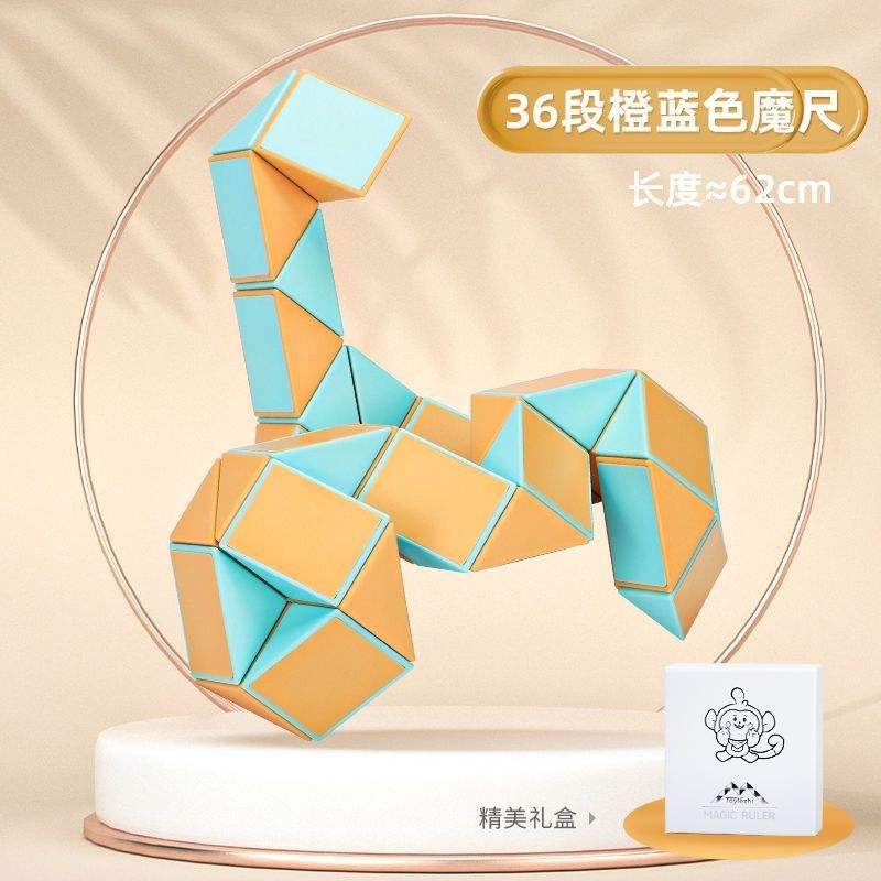 [36 piezas]macaron naranja azul - edición caja regalo