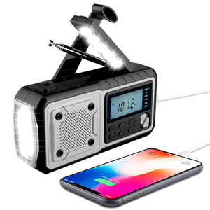 <span class=keywords><strong>Radio</strong></span> portable AM/<span class=keywords><strong>FM</strong></span> DAB étanche à l'eau et à l'énergie solaire pour les urgences domestiques et la survie en plein air - Product Image 4